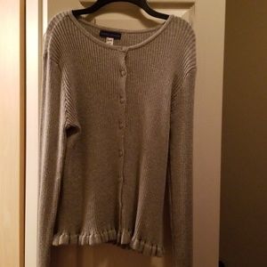 Long sleeve button down sweater